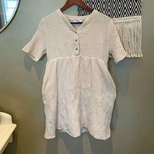 POLYGRAM TAN BEACH DRESS M